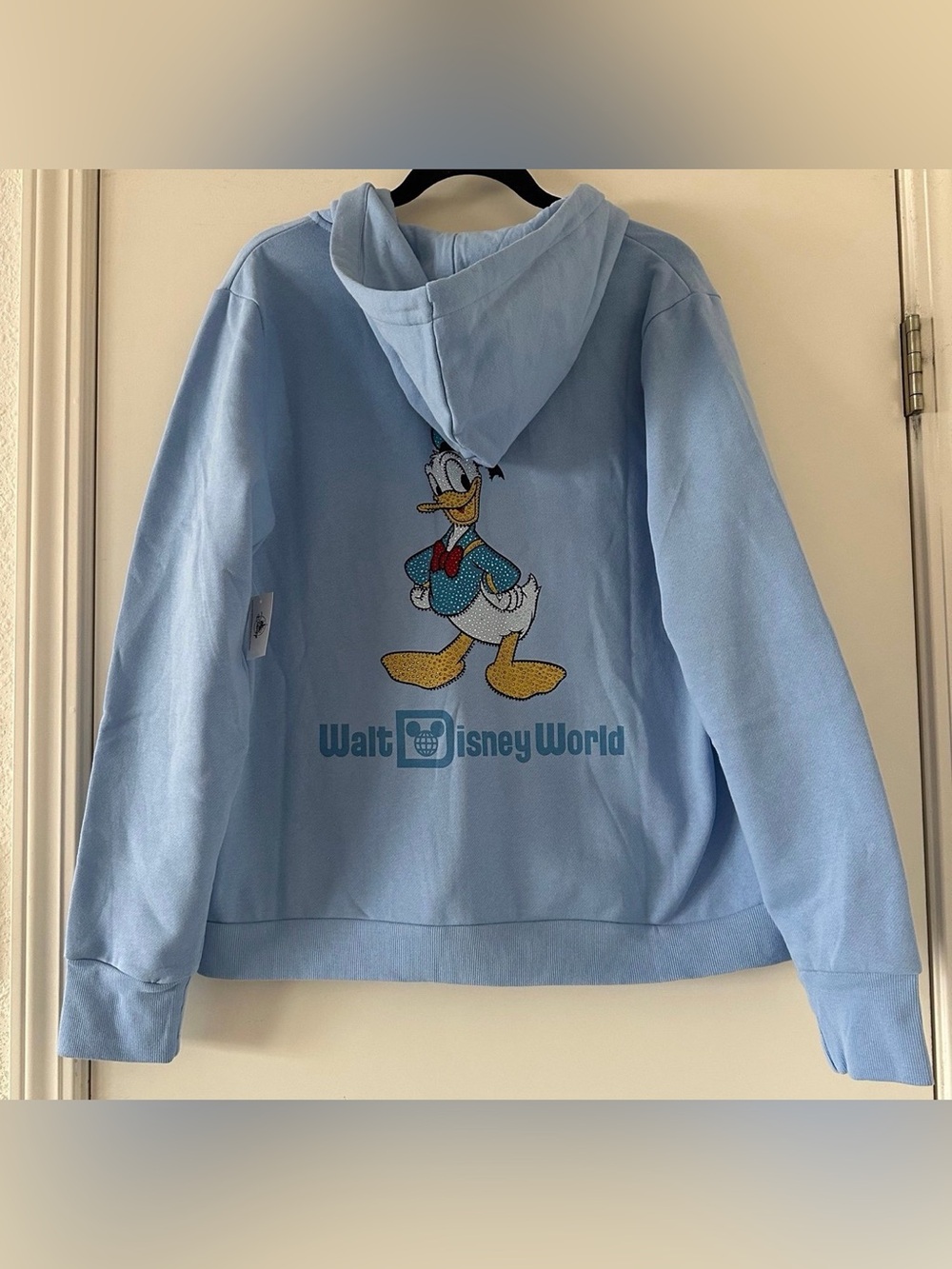 Walt Disney World Rhinestone Donald Duck Full Zip Hoodie